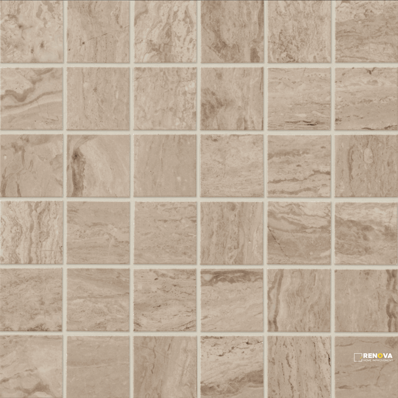 MARBLE ATTACHE MATTE STRAIGHT JOINT MOSAIC 2X2 - 12X12