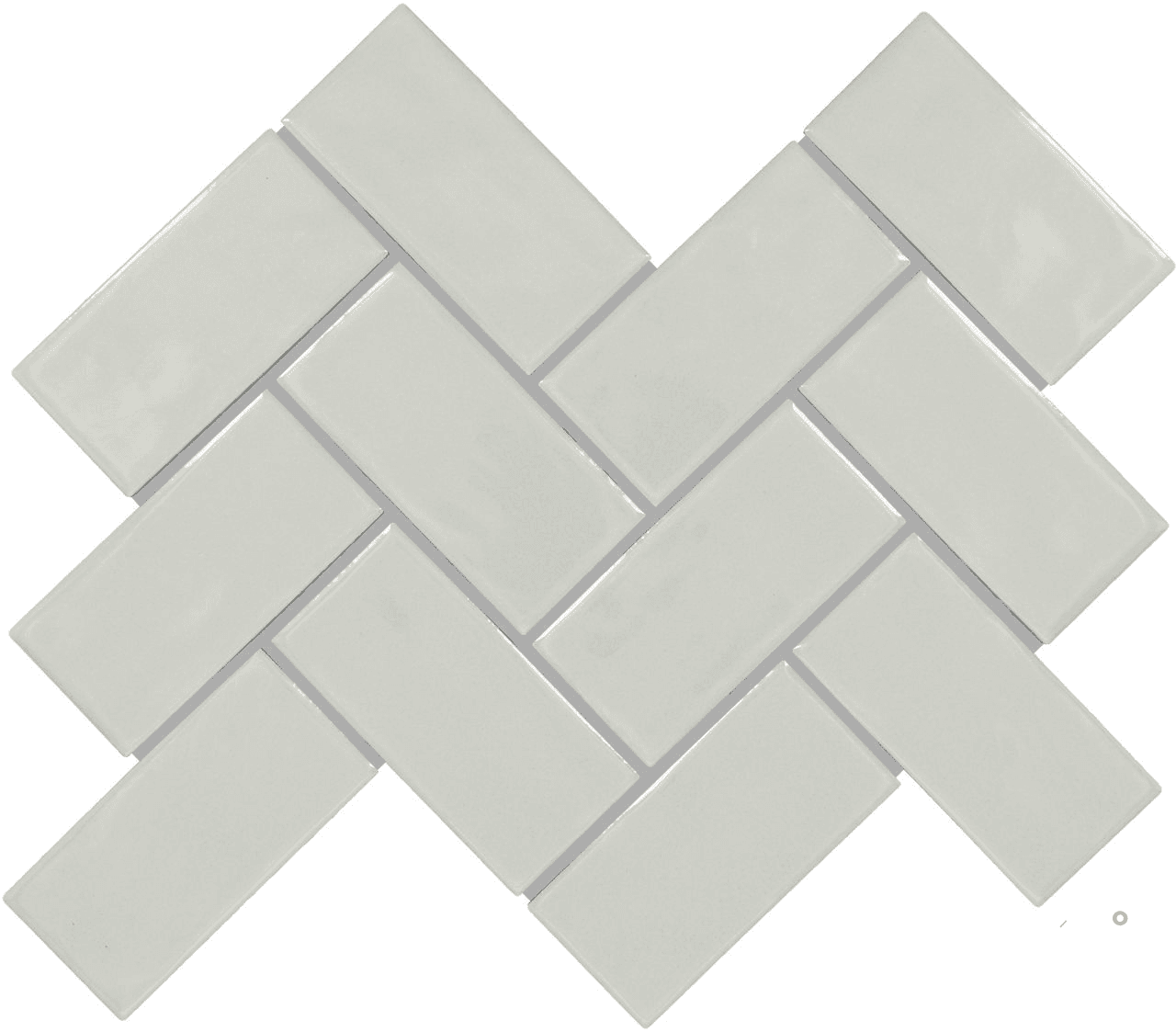 ARTEZEN GLOSSY HERRINGBONE MOSAIC 2X4 - 12X14