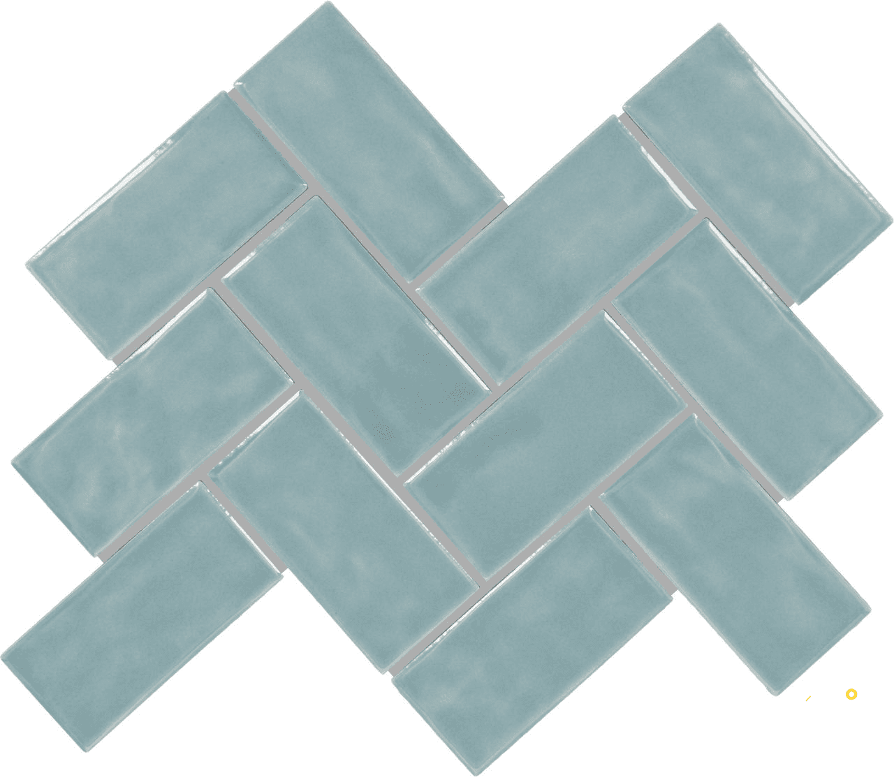 ARTEZEN GLOSSY HERRINGBONE MOSAIC 2X4 - 12X14
