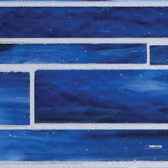 SERENADE GLASS RANDOM INTERLOCKING MOSAIC - 12X12