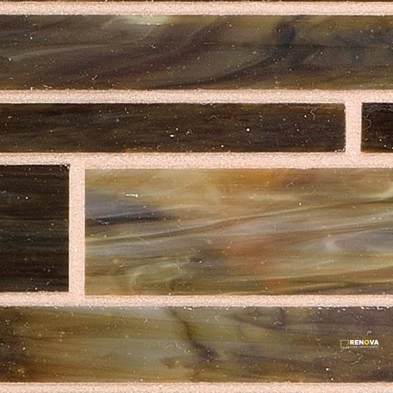 SERENADE GLASS RANDOM INTERLOCKING MOSAIC - 12X12