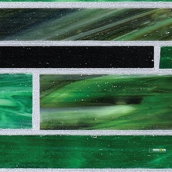 SERENADE GLASS RANDOM INTERLOCKING MOSAIC - 12X12