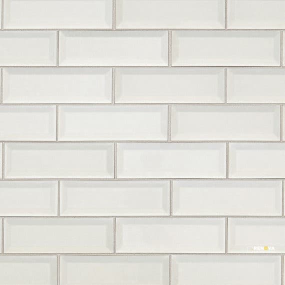 REVALIA REMIX GLOSSY BRICK JOINT MOSAIC 2X6 BEVEL - 13X15