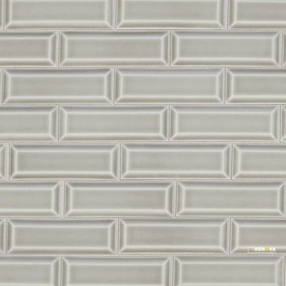 REVALIA REMIX GLOSSY BRICK JOINT MOSAIC 2X6 BEVEL - 13X15