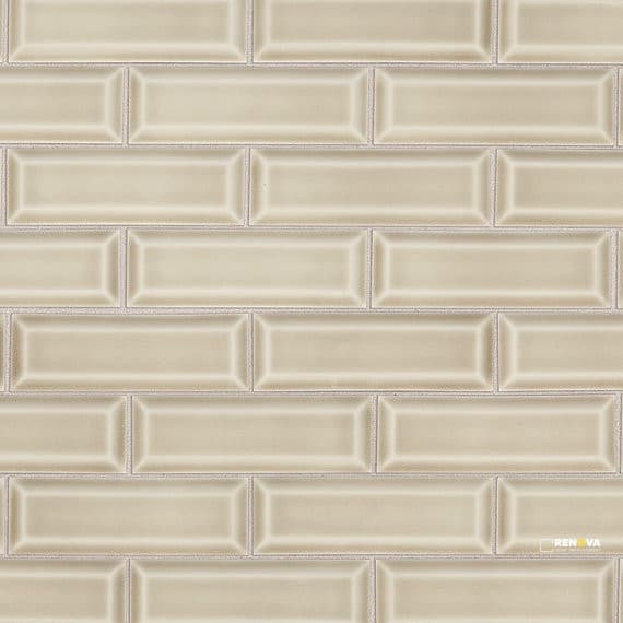 REVALIA REMIX GLOSSY BRICK JOINT MOSAIC 2X6 BEVEL - 13X15