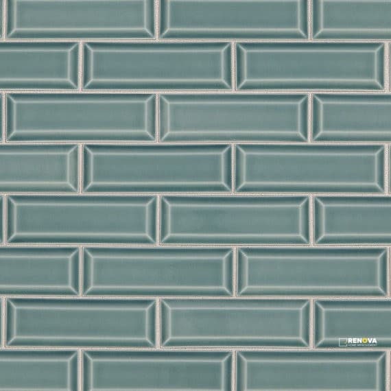 REVALIA REMIX GLOSSY BRICK JOINT MOSAIC 2X6 BEVEL - 13X15