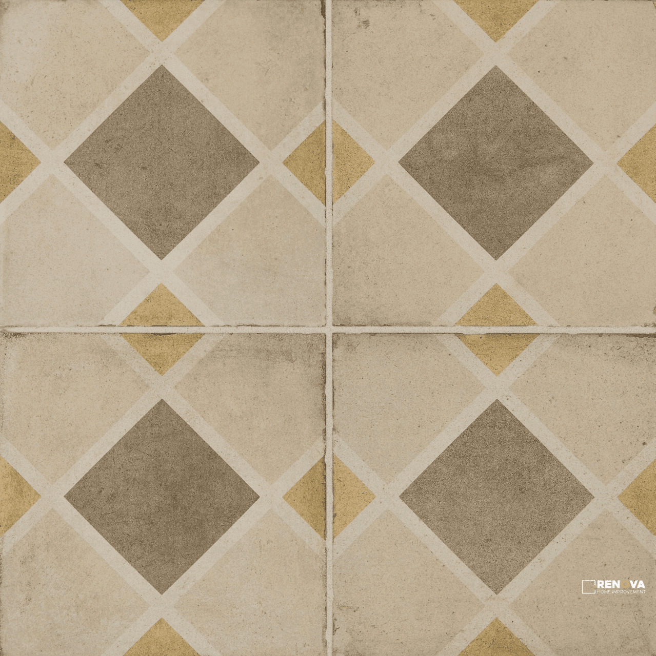 QUARTETTO MATTE ROMBO DECO 8X8