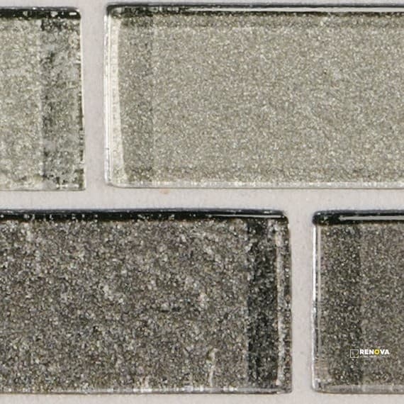 CRYSTAL SHORES GLASS RANDOM INTERLOCKING MOSAIC - 12X14