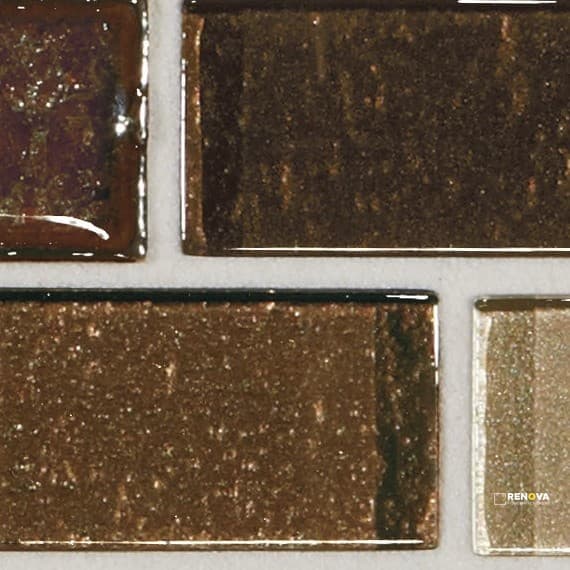 CRYSTAL SHORES GLASS BRICK JOINT MOSAIC 2X1 - 12X13