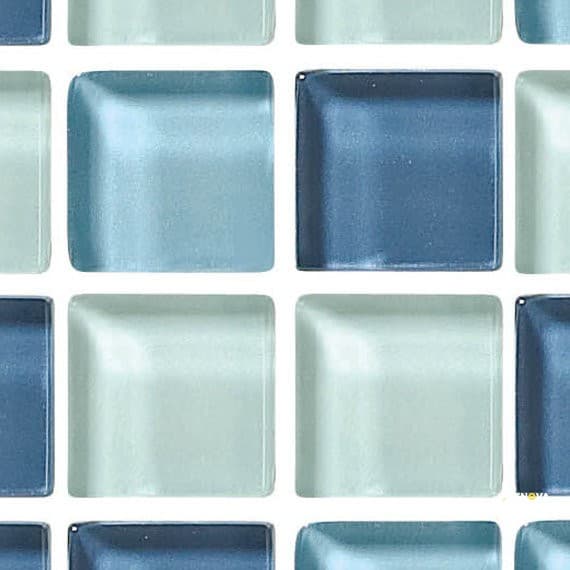 COLOR WAVE GLASS BRICK JOINT MOSAIC 2X1 - 13X14