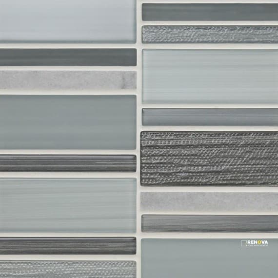 SERENTINA GLOSSY HERRINGBONE MOSAIC 5/8X2 - 12X13