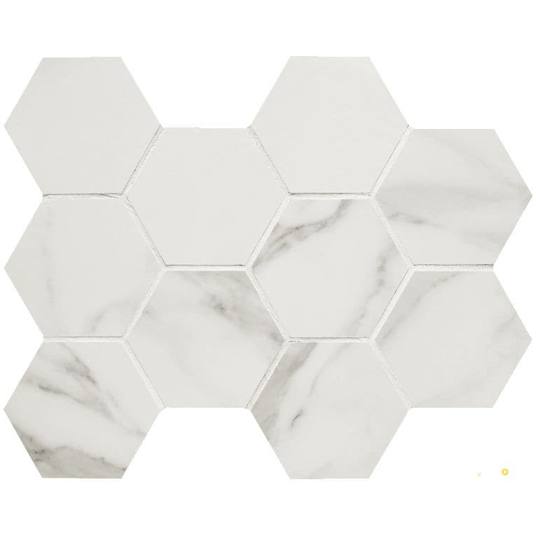 TRU MARMI MATTE MOSAICO HEXAGON 4"