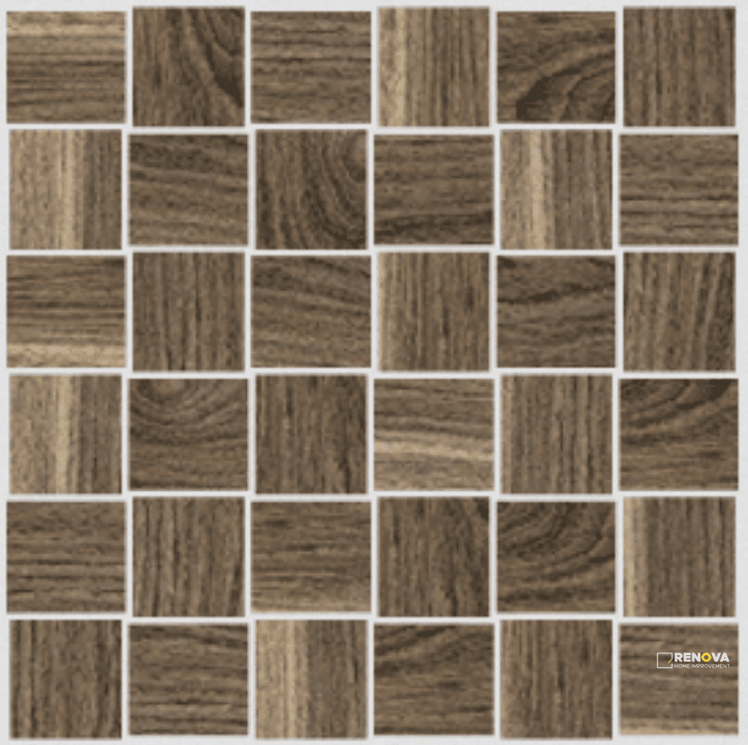 BELIZE PLANK HONED BASKETWEAVE MOSAIC 2X2 - 12X12