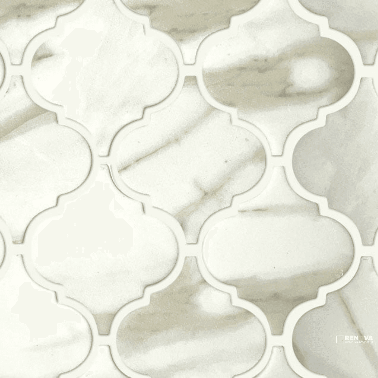 BELLEVUE GLASS ARABESQUE MOSAIC 3X3 - 12X12