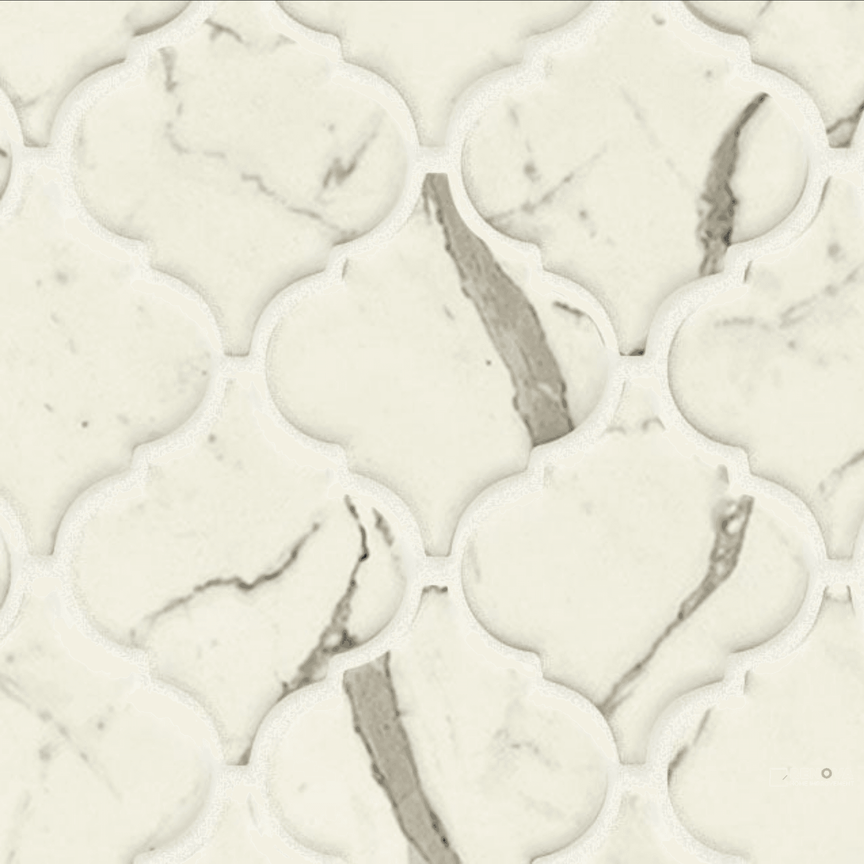 BELLEVUE GLASS ARABESQUE MOSAIC 3X3 - 12X12