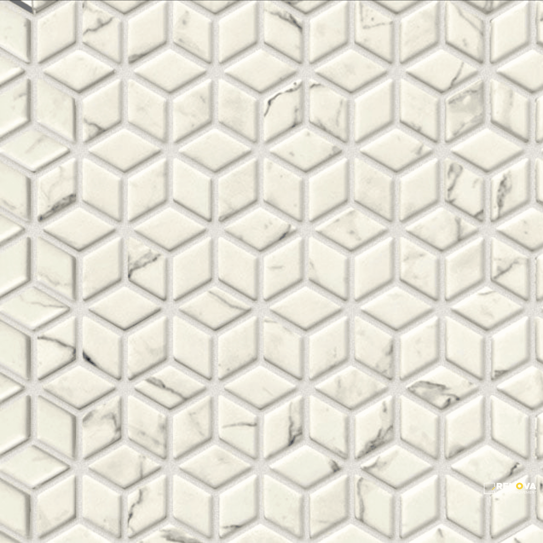 BELLEVUE GLASS DIAMOND MOSAIC - 13X11