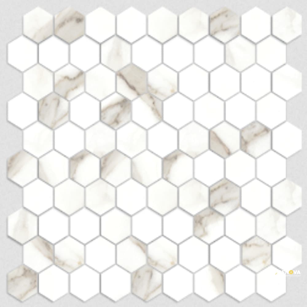 DI PIETRA POLISHED HEXAGON MOSAIC 1.25 - 12X12