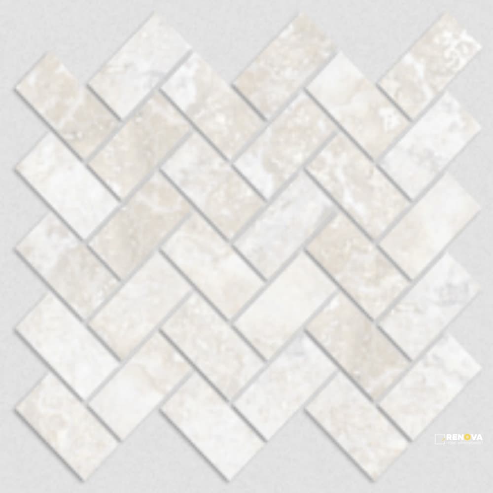 EARTH STONE LAPPATO HERRINGBONE MOSAIC 1.5X3