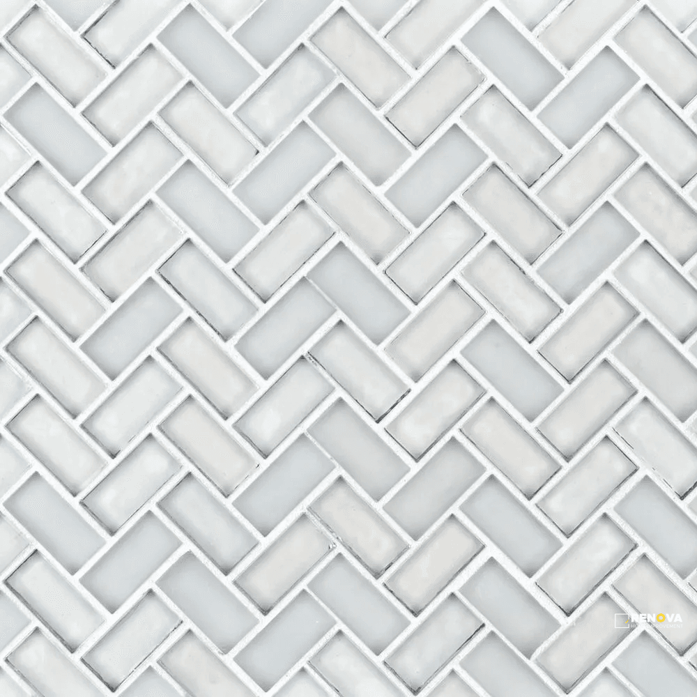 AUKLAND 5/8" HERRINGBONE MOSAIC 11" X 10.625" - SA990069 - SA990069