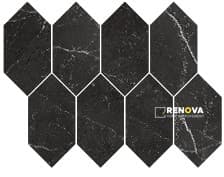 VIENNA POLISHED ELONGATED HEX MOSAIC 3X6