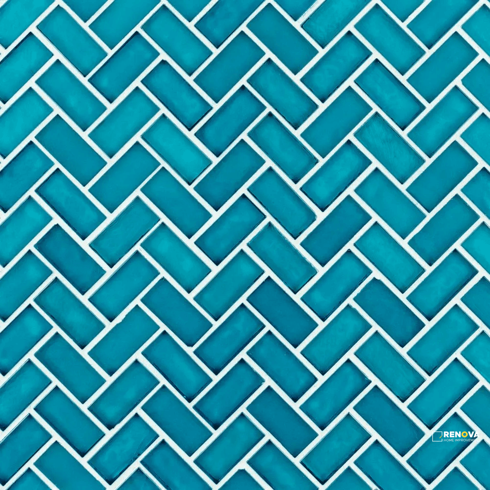 KOTOR 5/8" HERRINGBONE BLEND MOSAIC 11" X 10.625" - SA990074 - SA990074