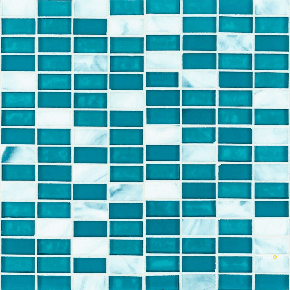 KOTOR 5/8" STACK BRICK BLEND MOSAIC 12.25" X 12.25" - SA990073 - SA990073