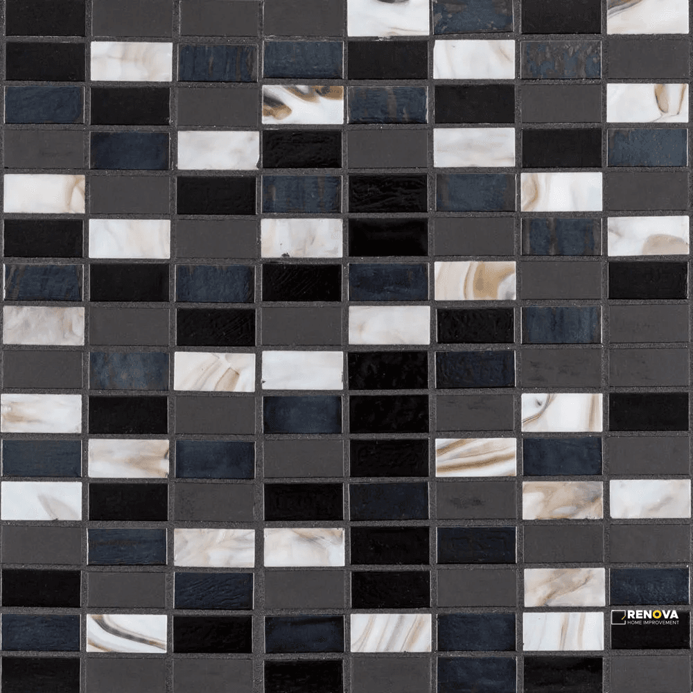 WAIMEA 5/8" STACK BRICK BLEND MOSAIC 12.25" X 12.25" - SA990092 - SA990092