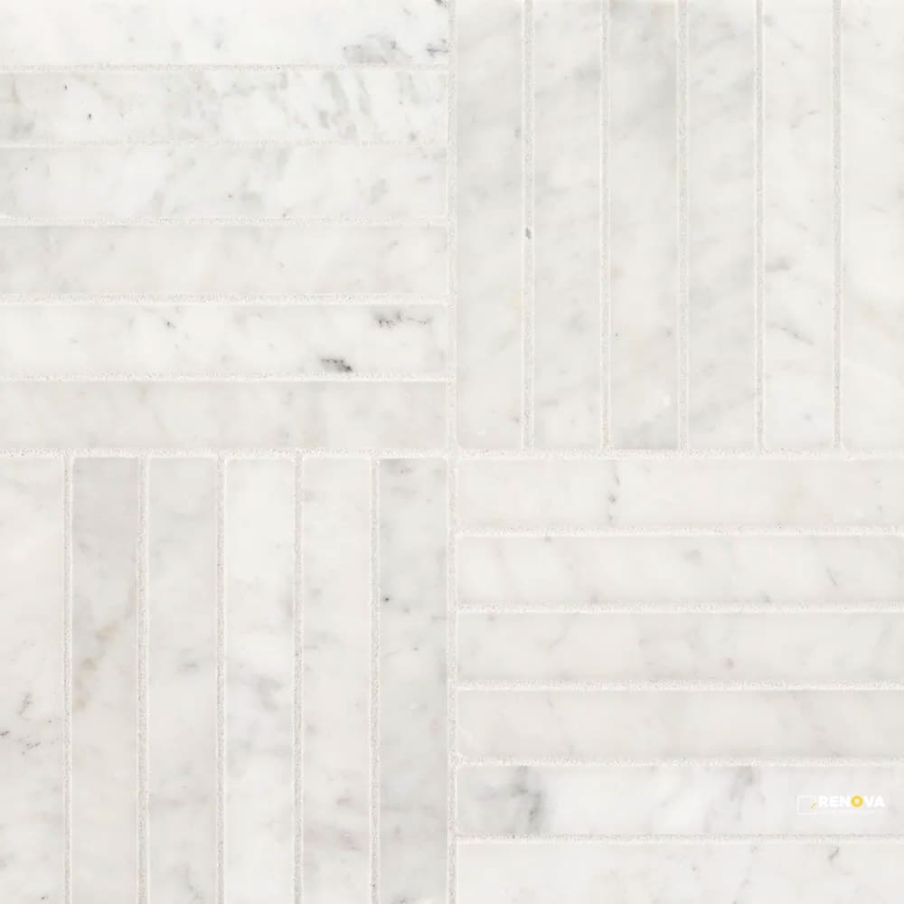 ROYAL BLOOM WHITE MOSAIC 11.875" X 11.875" - SA82011 - SA82011