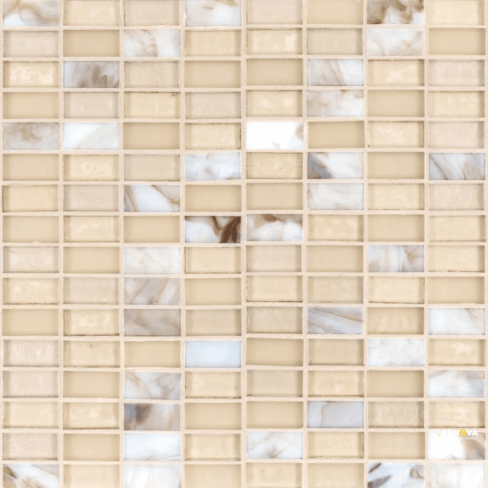 VENICE 5/8" STACK BRICK BLEND MOSAIC 12.25" X 12.25" - SA990087 - SA990087