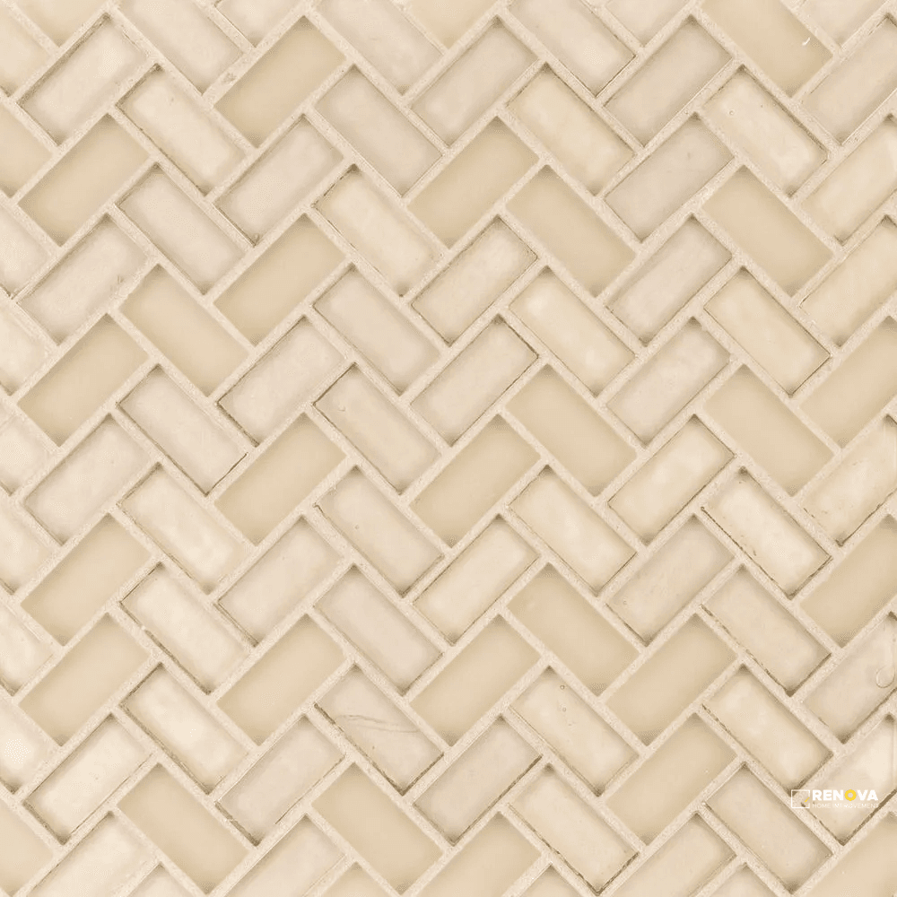 VENICE 5/8" HERRINGBONE MOSAIC 11" X 10.625" - SA990088 - SA990088