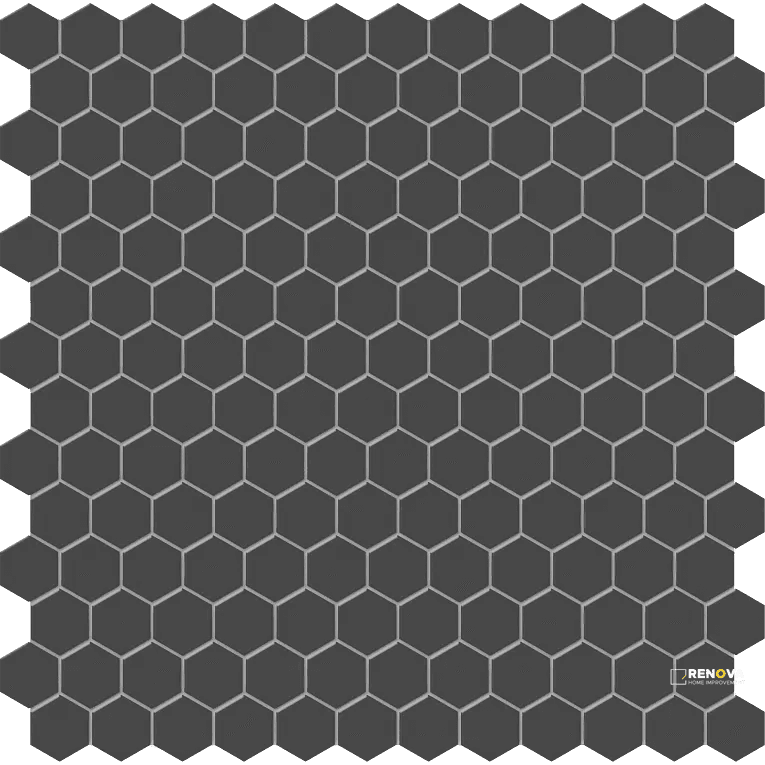 S-SERIES MATTE MESH HEXAGON MOSAIC GROUP 1 1" X 1"