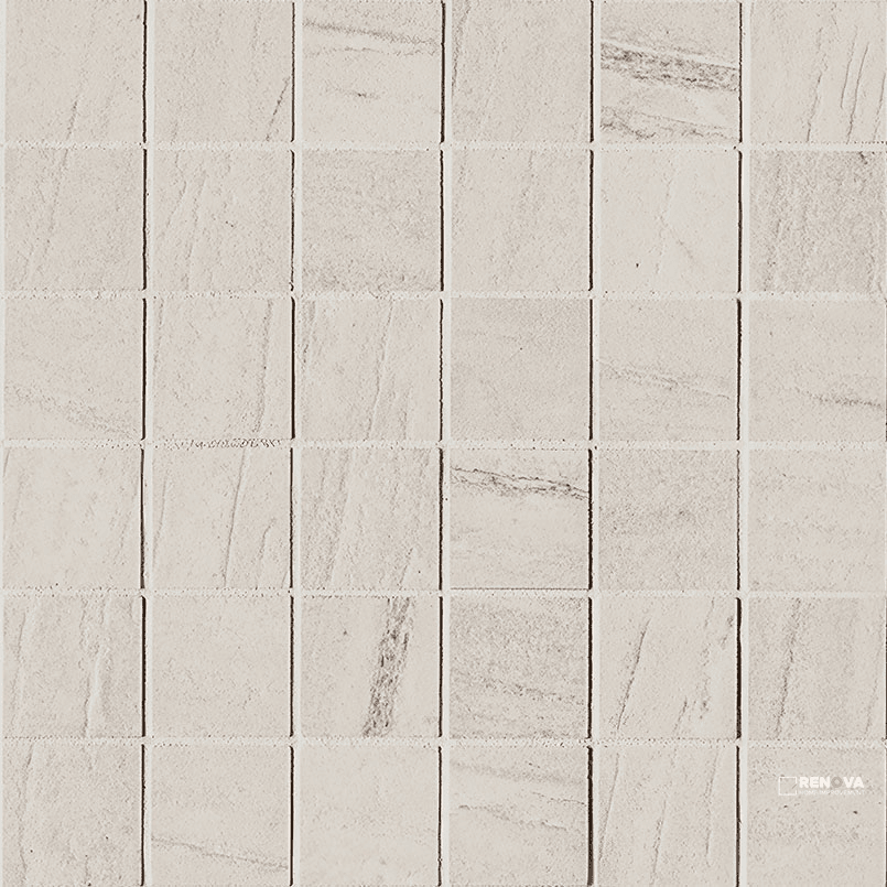 MALAHARI WHITE 2X2 LAPATO MOSAIC 3D ( 11 SF PER BOX )