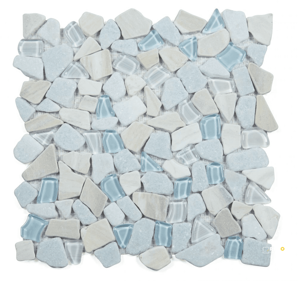 PEBBLE MARINA MOSAIC 12" X 12"