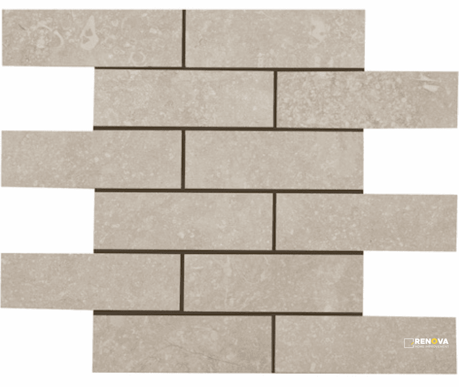 CROSSVILLE BELJN TOASTED WAFFLE 2X6 MOSAIC UNPOLISHED .97 SF/SHT