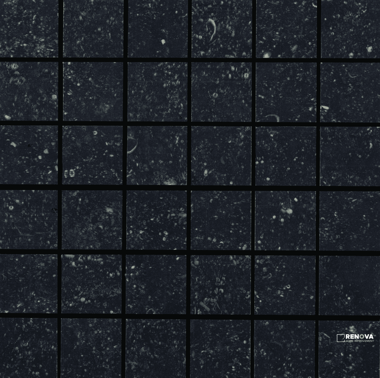 CROSSVILLE BELJN BLACK IRON 2X2 MOSAIC UNPOLISHED .98 SF/SHT