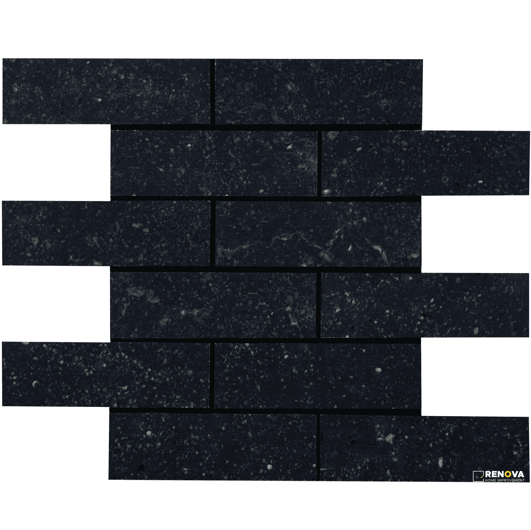 CROSSVILLE BELJN BLACK IRON 2X6 MOSAIC UNPOLISHED .97 SF/SHT