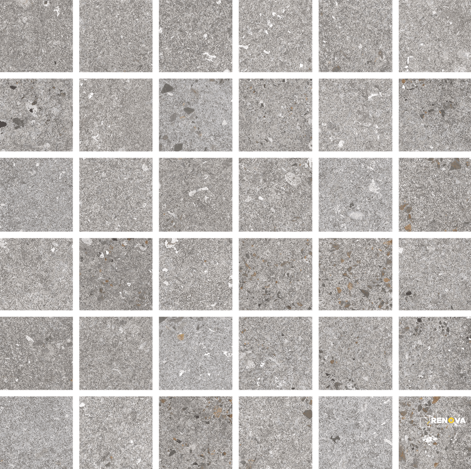 PORTOBELLO LAB ASH 2X2 MOSAIC NATURAL 1 SF/SHT