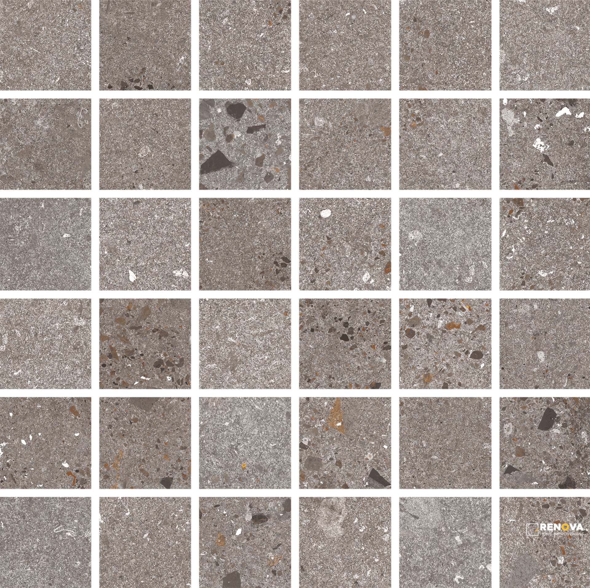 PORTOBELLO LAB CLAY 2X2 MOSAIC NATURAL 1 SF/SHT