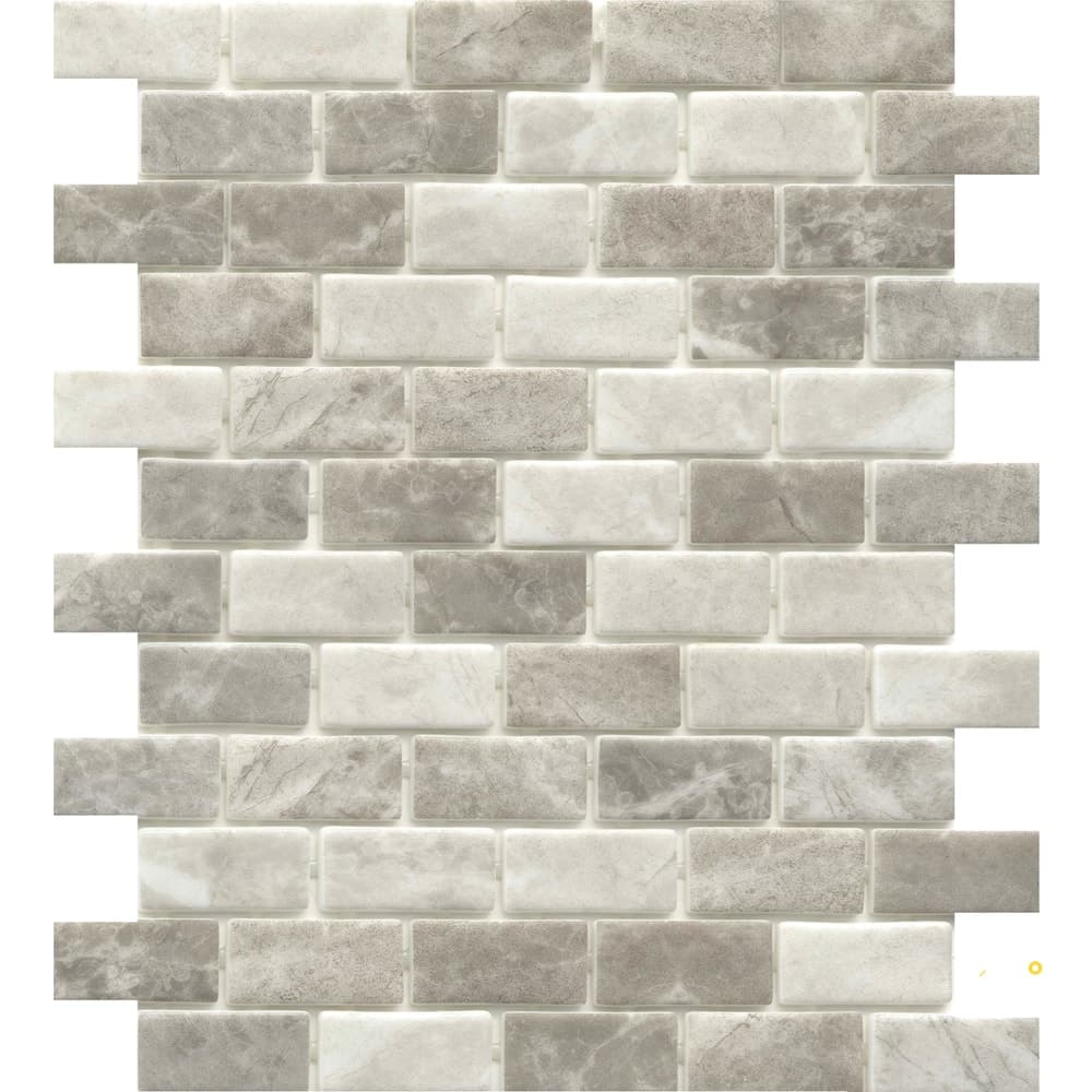 WATERLACE MATTE/GLOSSY BLEND 1X2 OFFSET MOSAIC 10X12