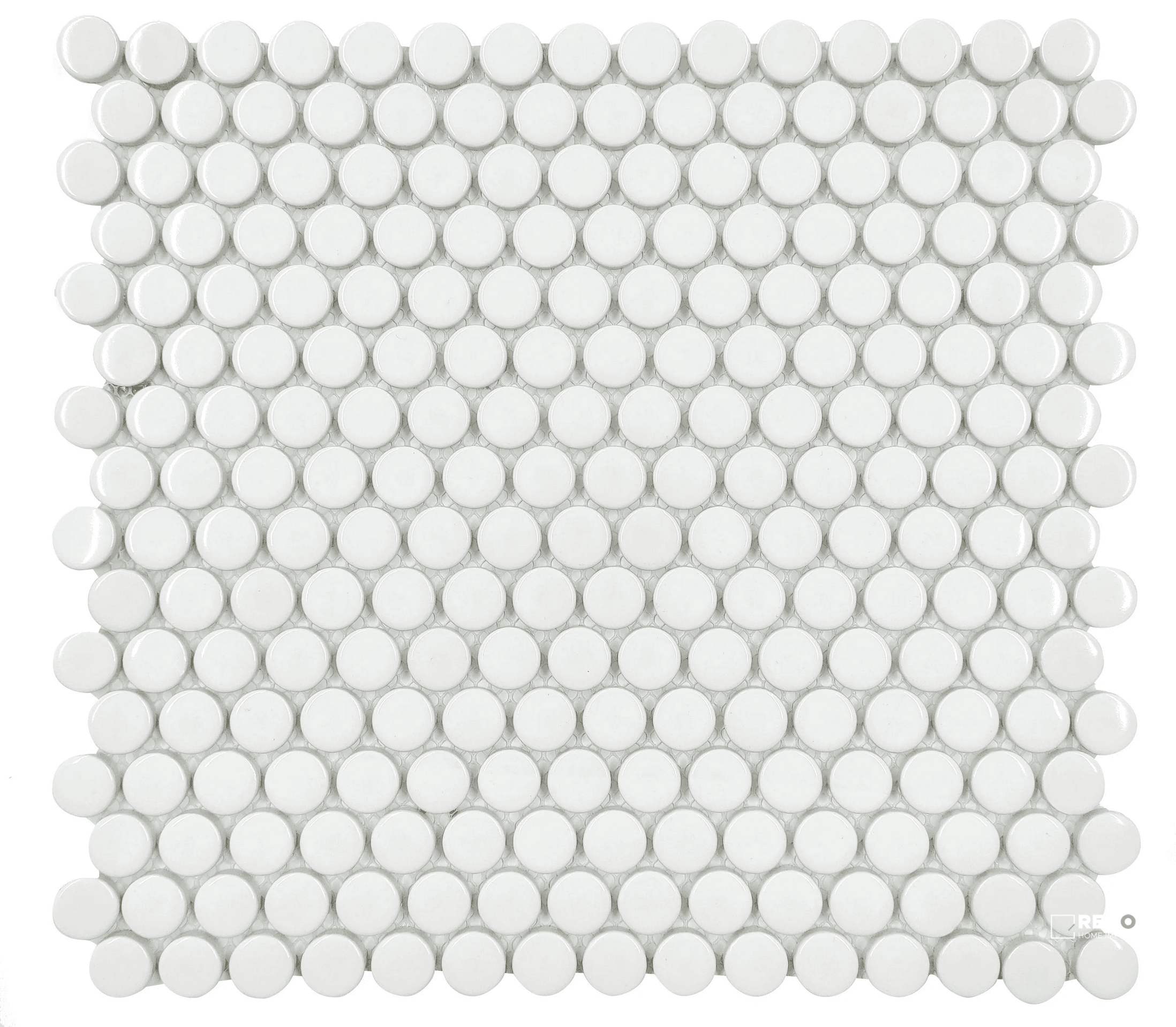 SAVVY GLOSSY 1X1 PENNY MOSAIC 11X12