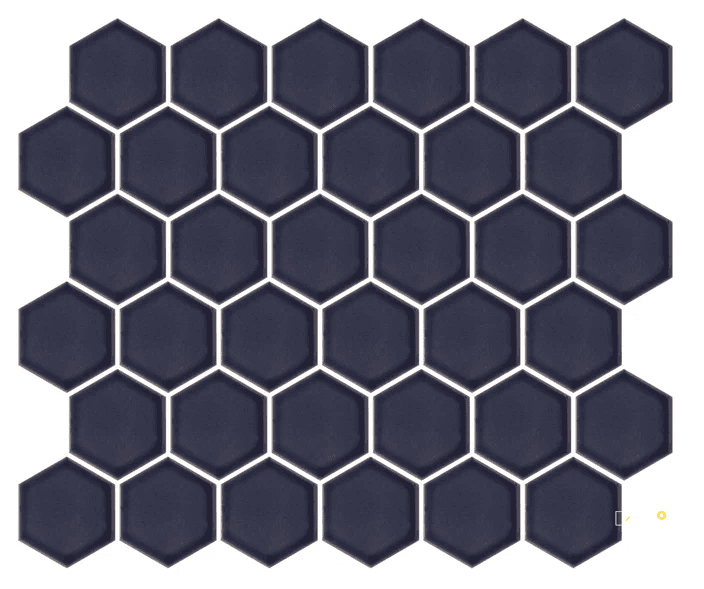 SAVVY GLOSSY 2 HEXAGON MOSAIC 11X12