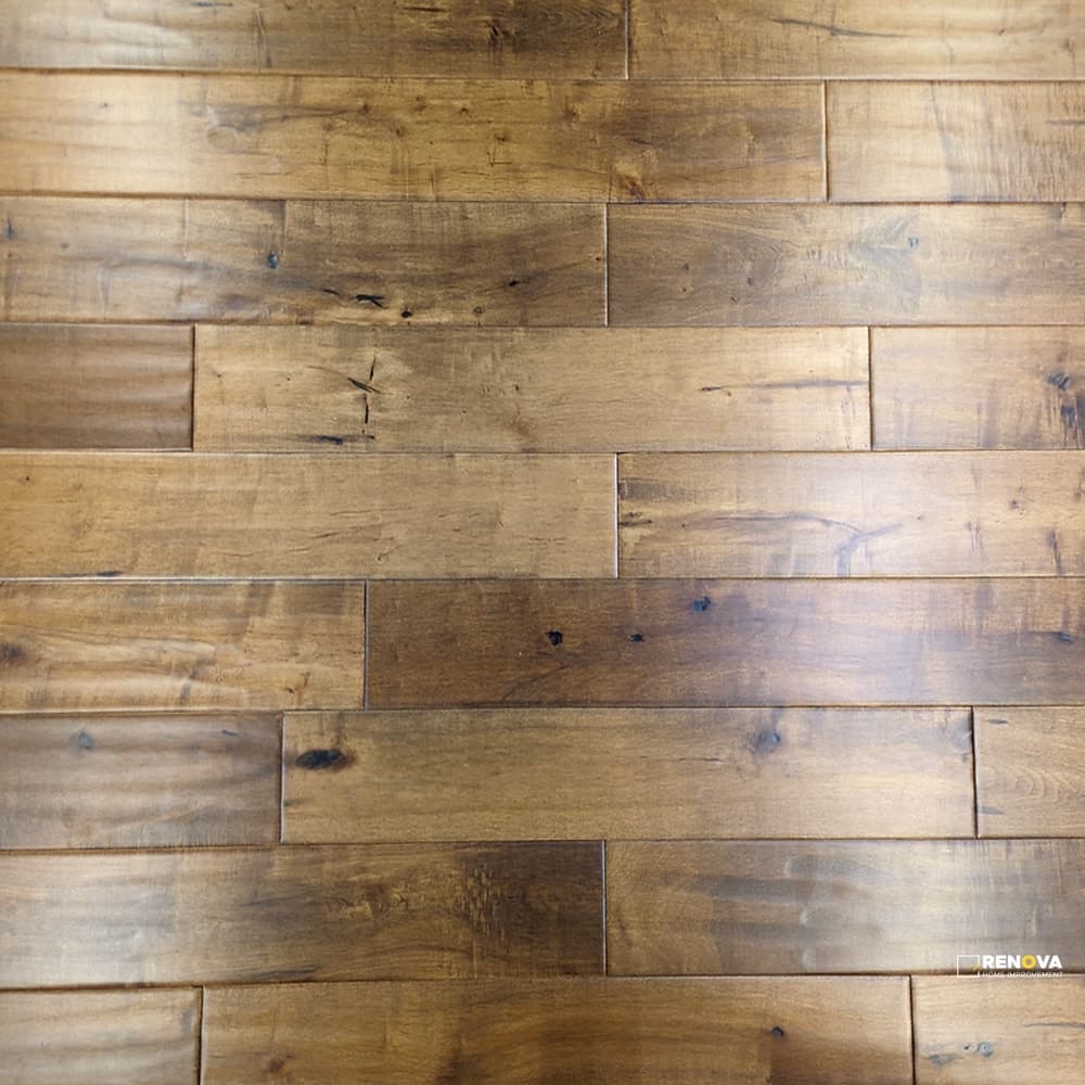 MAPLE HANDSCRAPED 5" - SOLID - CRESTWOOD