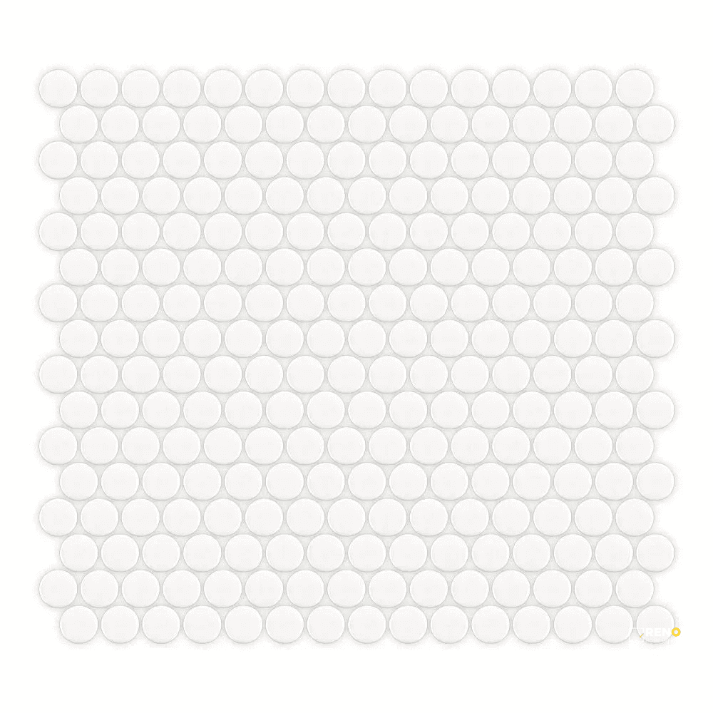CHAPTER ES - ESSENTIALS PENNY ROUND WHITE GLOSS MOSAIC 3/4"