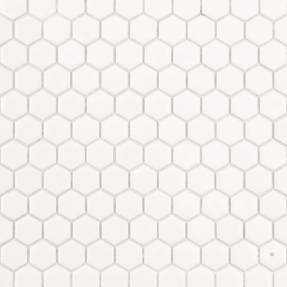 CHAPTER ES - ESSENTIALS HEXAGON WHITE GLOSS MOSAIC 7/8"