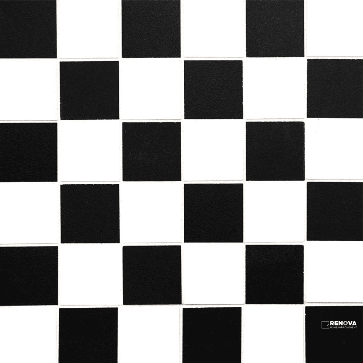 WHITE AND BLACK 2X2 MATTE MOSAIC ( 7.76 SF PER BOX )