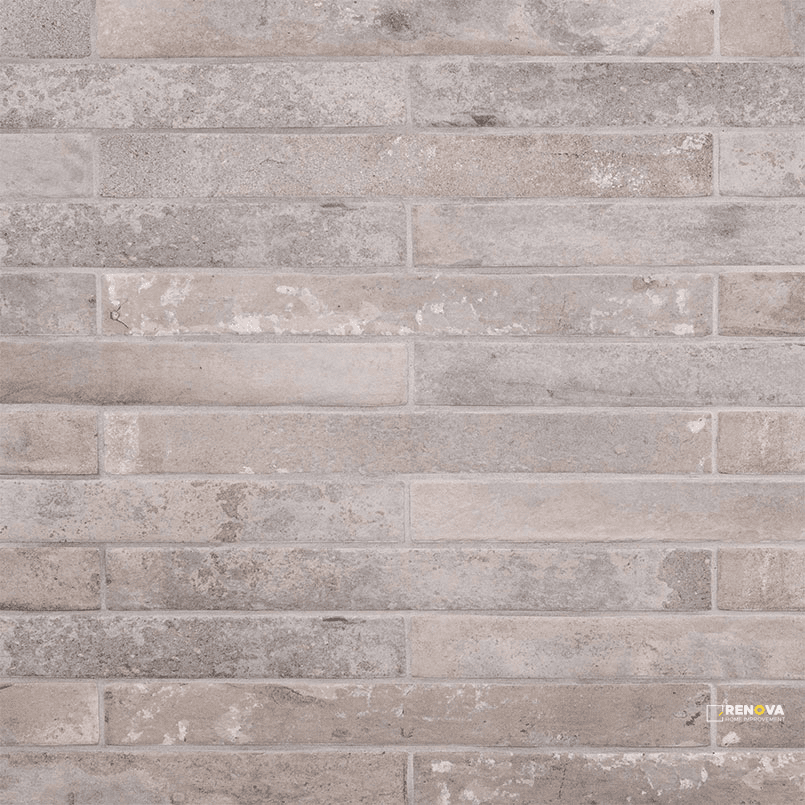 BRICKSTONE TAUPE 2X18 MATTE ( 8 SF PER BOX )