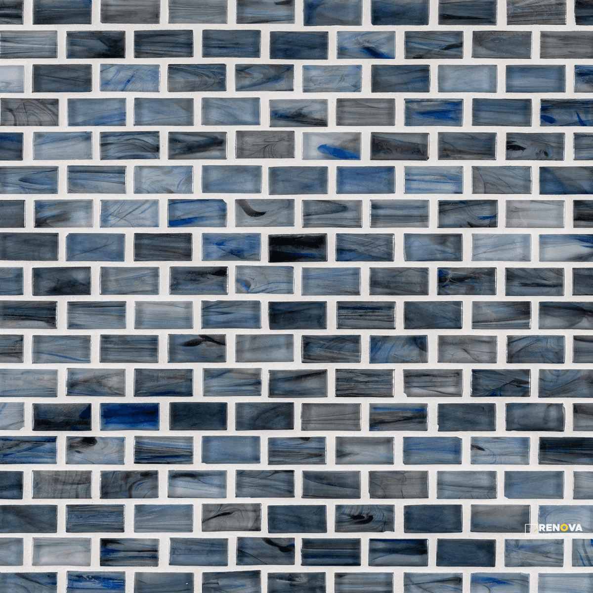 CHAPTER ES - ESSENTIALS WATER RIPPLE GLASS MOSAIC 11.50" X 11.50"
