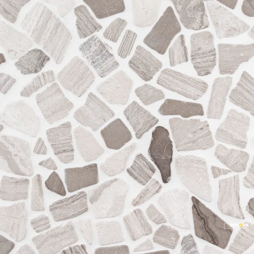 CHAPTER ES - ESSENTIALS COBBLE ROCKS HONED MOSAIC 12" X 12"