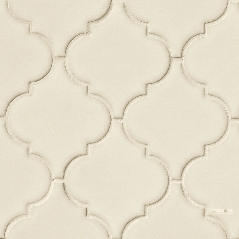 ANTIQUE WHITE ARABESQUE MOSAIC 8MM