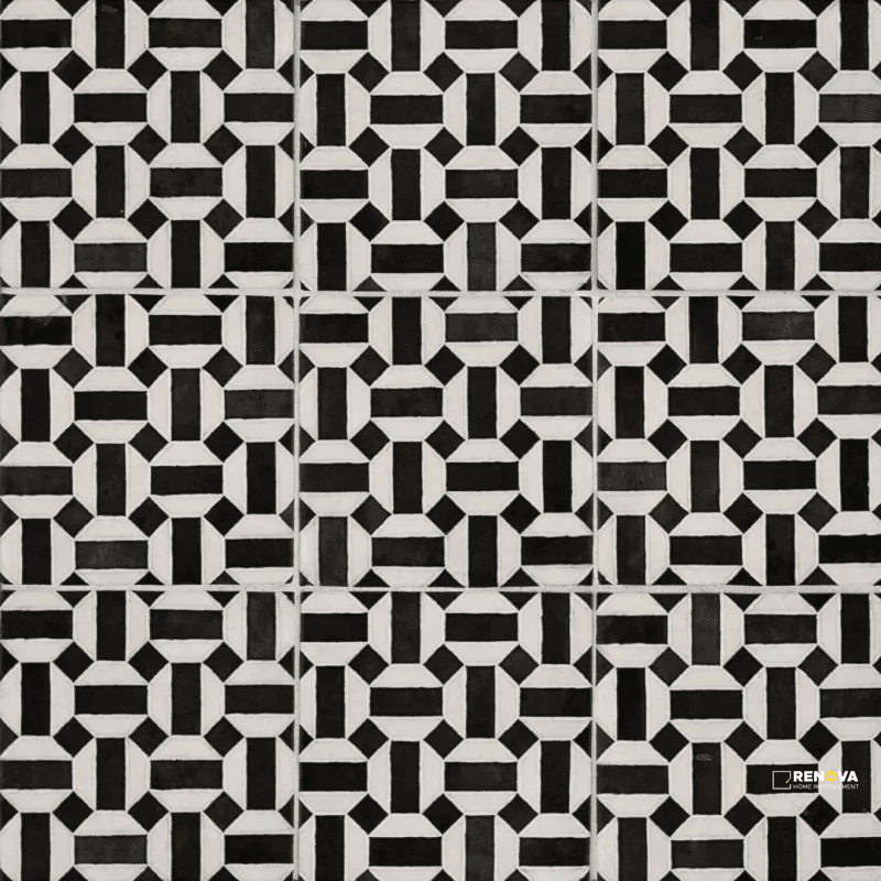 CLOE GLOSS LOIRE DECORATIVE PATTERN WALL TILE 5" X 5"